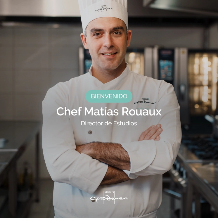 Gato Dumas se fortalece: Matías Rouaux asume la Dirección de Estudios para conectar las aulas con la alta gastronomia